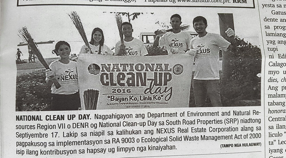 The National Clean up day 2016